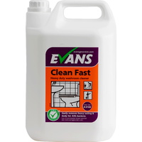 CLEAN FAST - EVANS Heavy Duty Washroom Cleaner & Descaler (EN1276) (5L) + CLEAN FAST 750ML TRIGGER
