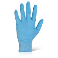 Nitrile Gloves Powder Free (Blue) - MEDIUM Box x 200