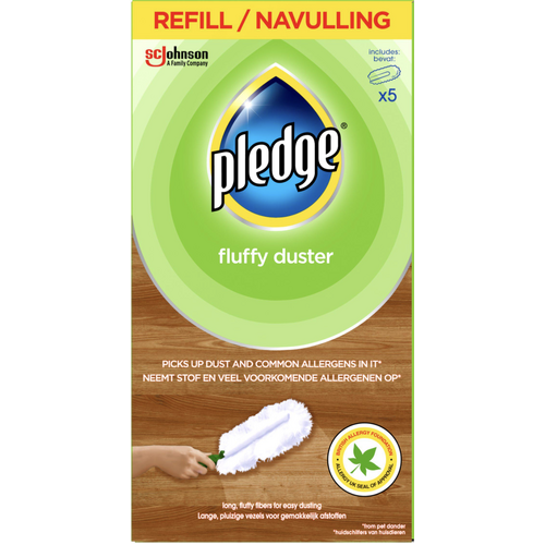 Pledge Fluffy Dusters  Dry Dusting Cleaning Cloth - Pack of 5