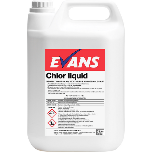 CHLOR LIQUID - EVANS - Disinfection Solution 5L