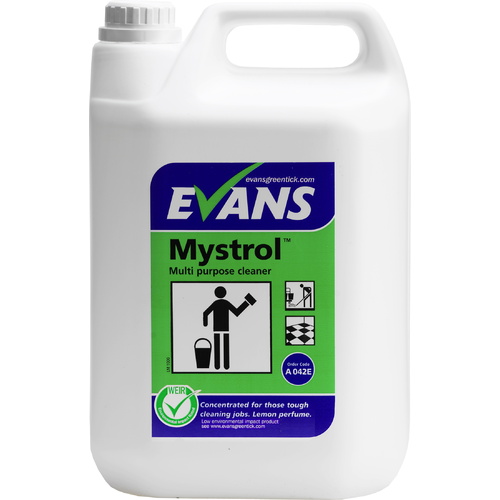 CASE OF 2 x MYSTROL - Evans Tough All Purpose Cleaner (Lemon) (5L)