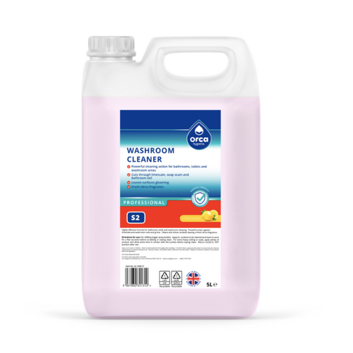 CASE OF 4 X S2 - Washroom Cleaner (Citrus) 5L ORCA